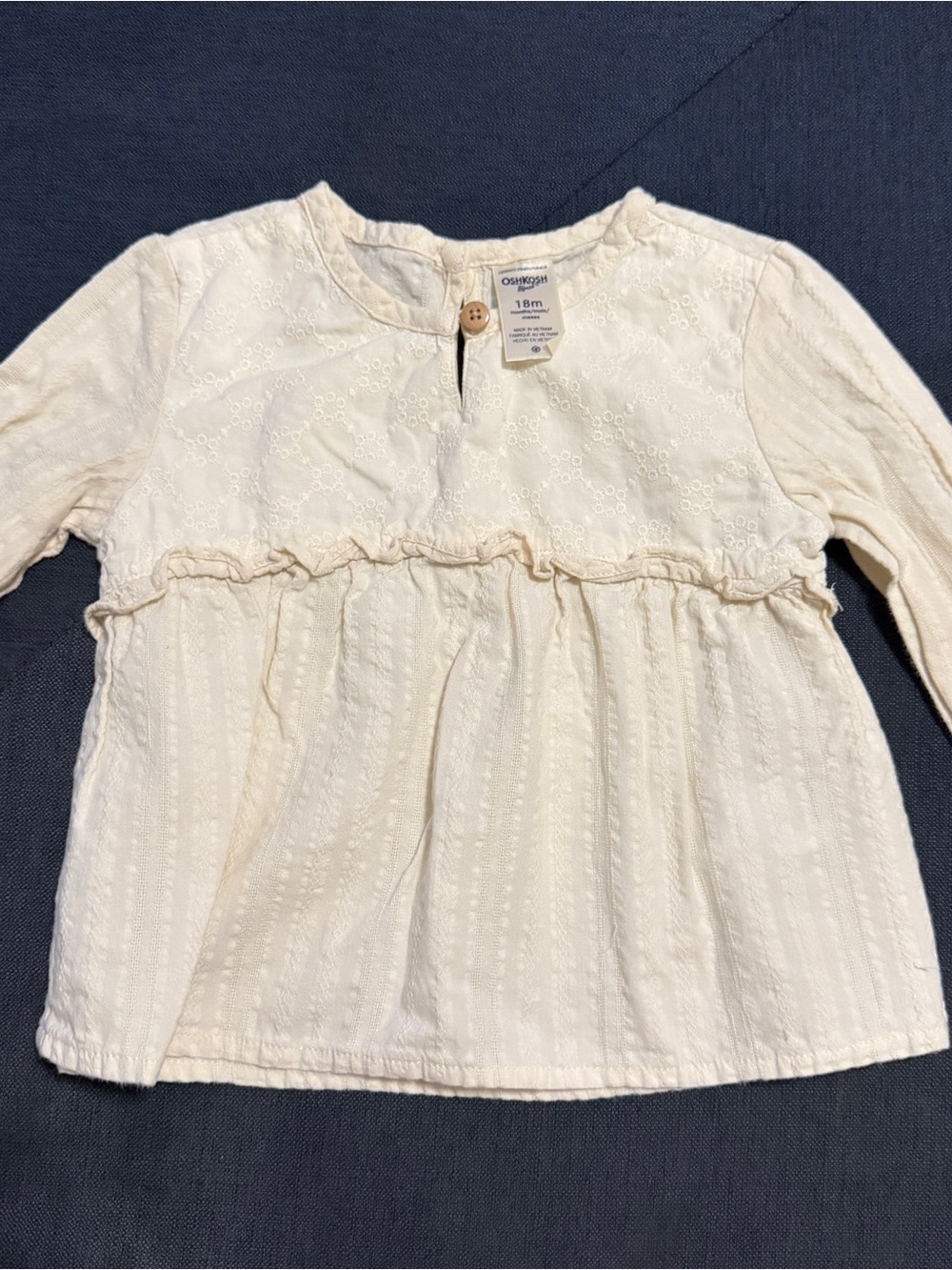 OshKosh B'gosh 18M Long-Sleeve Eyelet Top